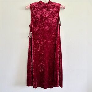 Modcloth Velvet Red Dress
